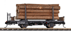 RhB Kk-w 7301 mit Holzladung